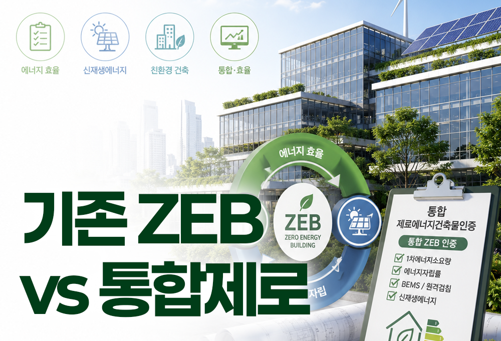 기존 제로에너지건축물인증(ZEB)과 무엇이 달라졌을까?&nbsp;
